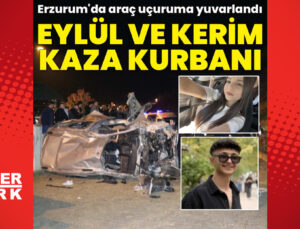 Araç uçuruma yuvarlandı… Eylül ve Kerim kaza kurbanı!