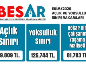 BES-AR ekimde açlık sınırını 49 bin 809, yoksulluk sınırını 125 bin 744 lira açıkladı