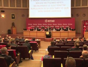 BTSO meclisinde TEKNOSAB Müteşebbis Heyeti listesi 83 kabul, 40 ret oyuyla onaylandı