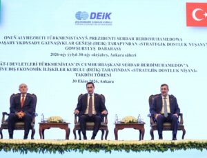 DEİK’ten Türkmenistan Cumhurbaşkanı Berdimuhammedov’a Stratejik Dostluk Nişanı