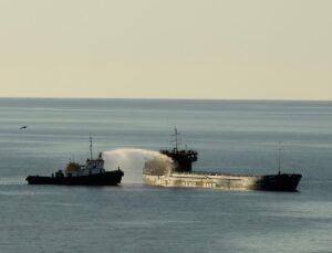 Dron saldırısına uğrayan Fortis, Giresun’da demirlerken ambarında duman tespit edildi