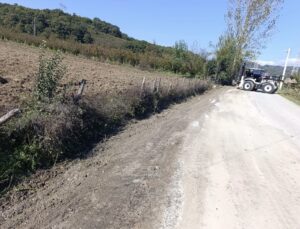 Düzce Kemerkasım’da İl Özel İdaresince beton V kanal çalışması tamamlandı