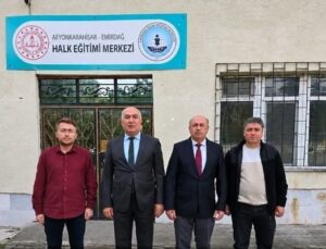 Emirdağ İlçe Milli Eğitim Müdürü Gürkan Emeksiz halk eğitimi faaliyetlerini inceledi