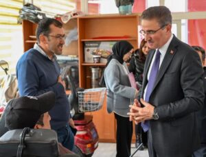 Erzurum Valisi Baruş, Türkiye Sakatlar Derneği Şube Başkanı Efe’yi ziyaret etti