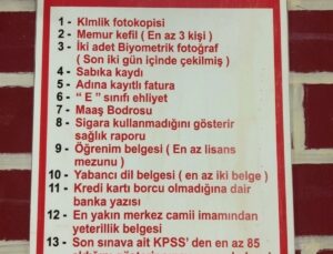 Erzurum Yakutiye’de veresiye afişindeki 13 şart KPSS ve imam belgesiyle şaşırttı