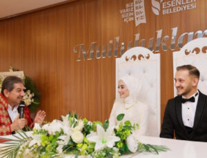 Esenler Belediyesi’nden çiftlere ücretsiz nikah hatırası
