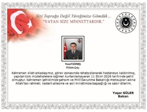 Görevi sırasında rahatsızlanan asker şehit oldu