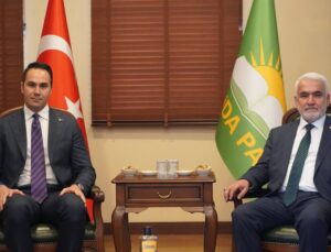 HÜDA PAR Genel Başkanı Yapıcıoğlu, Doğru Yol Partisi Genel Başkanı Küpeli’yi ağırladı