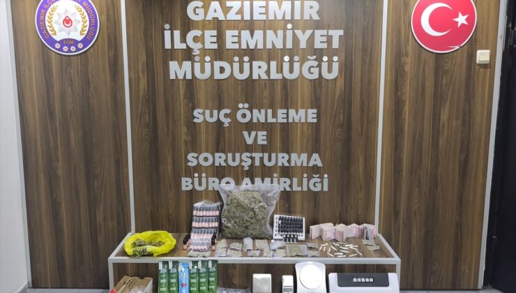 İzmir Gaziemir’de 939,40 gram esrar ele geçirildi, 2 şüpheli gözaltına alındı