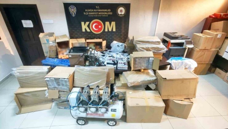 İzmir’de 3 ilçede kaçakçılık operasyonunda 5 milyon TL’lik malzeme ele geçirildi