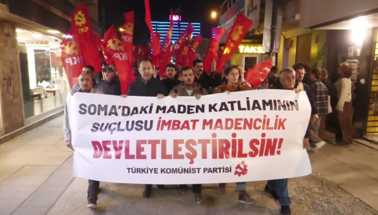 İzmir’de TKP’den Soma’da yaşamını yitiren işçiler için basın açıklaması: İşçi sınıfı, İmbat Madencilik’ten hesap sormak zorundadır