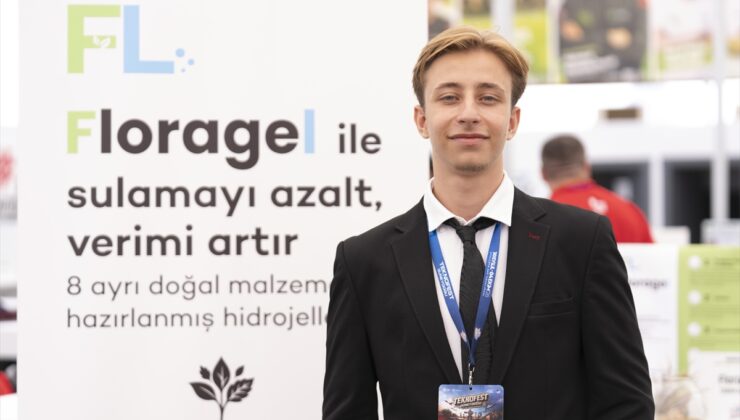 İzmirli öğrencilerin su tutan hidrojel sistemi TEKNOFEST Şanlıurfa’da ilgi görüyor