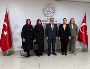 KADEM Edirne heyeti, İl Milli Eğitim Müdürü Alireisoğlu’nu ziyaret etti