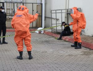 Kayseri’de KBRN tatbikatında 2’si polis 16 yaralının kurtarılması canlandırıldı