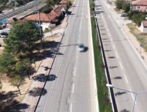 Kırıkkale’de dron denetimini fark eden ehliyetsiz sürücüye 240 bin lira ceza kesildi