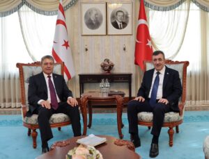 KKTC Başbakanı Üstel, Yılmaz’la yaklaşık 30 milyar TL’lik anlaşma hazırlığını görüştü