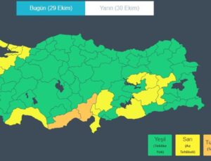 Kocaeli’de sarı kodlu hava uyarısı nedeniyle 29 Ekim fener alayı iptal edildi