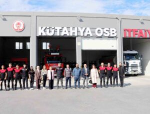 Kütahya OSB itfaiyesi, İtfaiye Haftası’nda öğrenciler tarafından ziyaret edildi