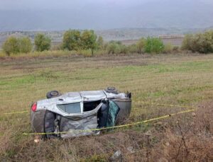 Malatya’da otomobilin devrildiği kazada 2 kişi yaralandı