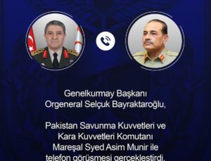 Milli Savunma Bakanlığı, Bayraktaroğlu ile Munir’in telefon görüşmesini duyurdu