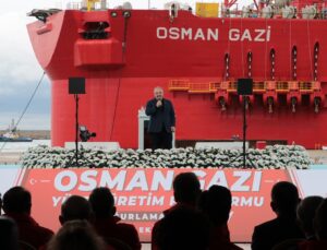 Osman Gazi platformu Sakarya Gaz Sahası’na 20 milyon metreküp hedefiyle uğurlandı