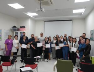 Tekirdağ Şehir Hastanesi’nde gebe okulunda anne adayları doğuma hazırlanıyor